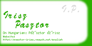 irisz pasztor business card